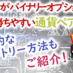 初心者がバイナリーオプションで勝ちやすい通貨ペアとは?効果的なエントリー方法もご紹介